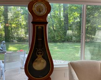 Antique gilded bronze Dore Ormolu Grandfather Clock
