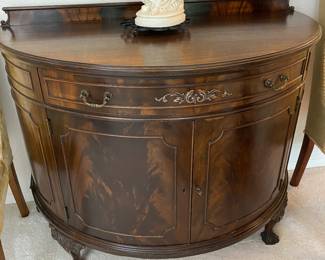 Georgian style Demilune- mahogany