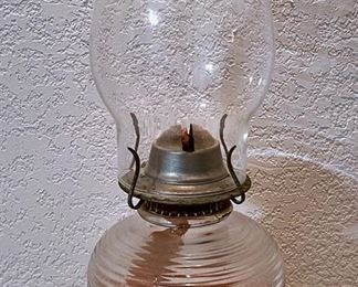 Ribbed Antique Oil Lamp