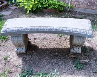 Cement Garden Bench