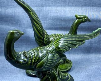 Glazed MCM Pheasant Figurines