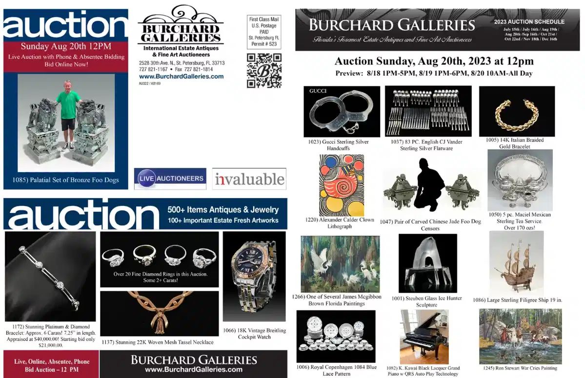 Auction Estate Antiques Fine Art Jewelry starts on 8/20/2023