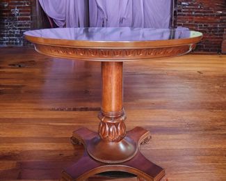 Carved Mahogany Lamp Table $89 or bid #15