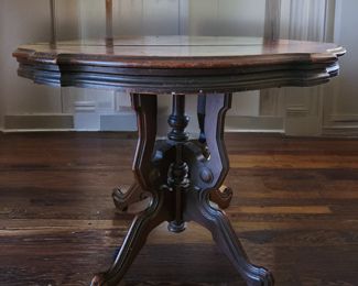 Antique Victorian Eastlake Lamp Table $145 or bid #16