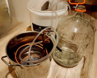 Wart Chiller Beer Brewing setup