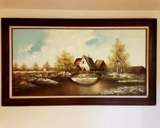 Framed Oil on Canvas $125 or bid #17