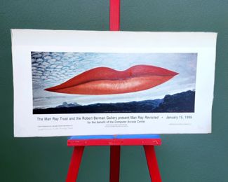 Unframed Lithograph numbered 5/200 signed "Joseph Browner Trustee Man Ray Trust $150 or bid #24