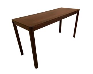 $750 USD     Mid Century Modern Danish Rosewood Sofa Table SB183-24     Description: Mid Century Modern rosewood sofa table.  Original finish. Removeable legs.
Dimensions: 51 x 19 x 27.25"H
Condition: Very nice condition
Local pick up Chevy Chase, MD.  Located in basement level.  Contact us for shipper suggestions.     https://goodbyhello.com/products/mid-century-modern-danish-rosewood-sofa-table-sb183-24?_pos=23&_sid=e709a2c06&_ss=r