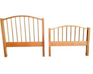 $150 USD      Wood Twin Slat Bed Frame Headboard & Footboard SB183-36    Description: Coastal Farmhouse twin wood headboard with simple slat design with arched frame.  Headboard and footboard and all sideboards included

Dimensions: Headboard 42 x 43"H   Footboard 42 x 33"H

Condition: Excellent.  Never been used or put together.

Local pick up Chevy Chase, MD.  Located on second floor.  Contact us for shipper suggestions.     https://goodbyhello.com/products/wood-twin-slat-bed-frame-headboard-footboard-sb183-36?_pos=7&_sid=e709a2c06&_ss=r