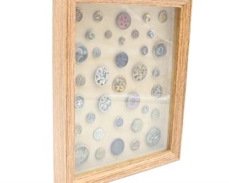 Framed Military/Uniform Buttons