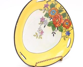 Noritake "M" Hand Painted Lusterware Flower Trinket Dish