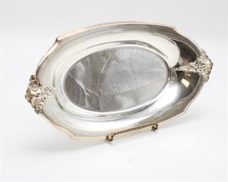 Holmes & Edwards "Spring Garden" Silver-Plated Oval Platter