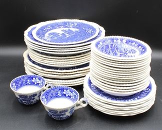 Spode Tower Blue Dinnerware (46 Pieces Total)