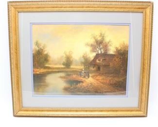 Framed Signed Original Oil Painting on Canvas
