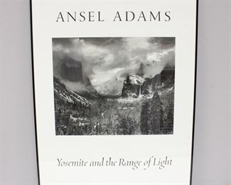 "Yosemite and the Range of Light" by Ansel Adams Large Framed Poster
