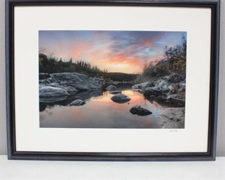 "Sundown on the South Yuba" by Mike Shea Signed Framed Photograph