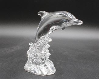 Princess House Crystal Dolphin Sculpture