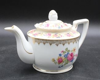 Gold Castle Gilded Porcelain Teapot
