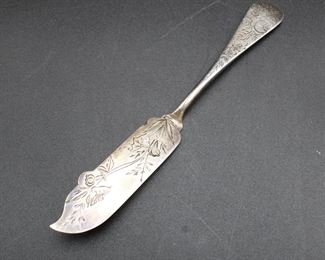 Sterling Silver Engraved Butter Knife