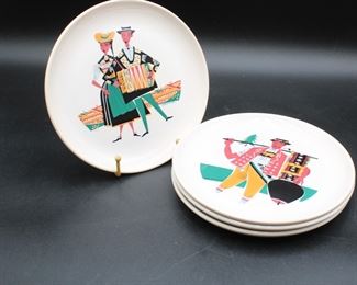 Landert Moritz Kennel Dessert Plates (Set of 4)
