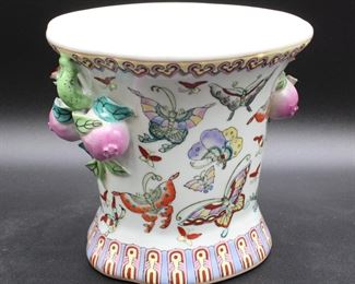 Colorful Butterflies Ceramic Vase