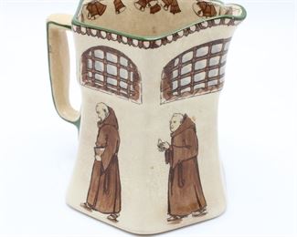 Royal Doulton Hexagonal Illustrated Monks Pitcher
