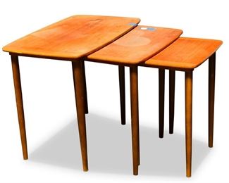 Mid Century Modern Teak Nesting Tables