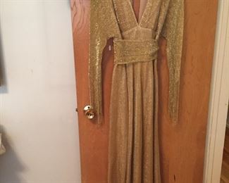 Gorgeous Travilla beaded sleeves.