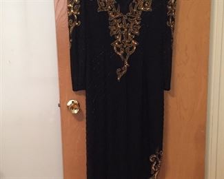 A. J. Bari beaded dress.