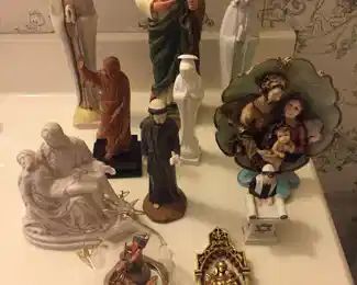 Religious figurines.
