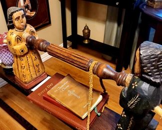 Prayer Room full of Art. Statues. Vintage Statues. Bibles. Rosaries. & Much more!