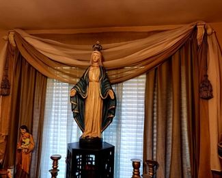 Curtain Setup. Rod and All Curtains & Holders!