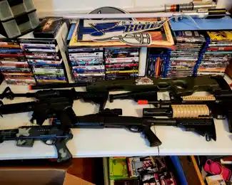 Airsoft Rifles n Hand Airsoft guns. Pennants. DVD Movies 250+!