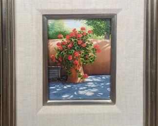 Geraniums by Pat Rose
