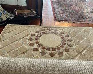 Marble top end table