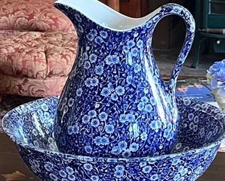 Authentic antique calico bowl