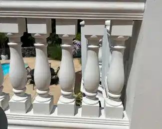 80 balusters for sale: The balusters are made of polyethylene all 80 balusters are brand new never attached to railings. I was going to put them in another part of my house but never did. I saw the same ones on eBay for $62.07 I would like to get $49.00 I paid $95.00 each.
