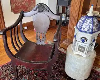 Antique mahogany, kings chair!