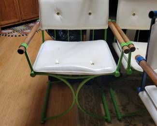 Set of 4 - Cleo Baldon "Aspen" campaign chairs - mid century