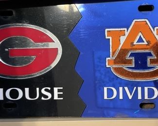 UGA Auburn house divided sign