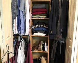 Mens clothing, shoes, hats, ties