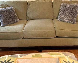 Living room set, sofa, ottoman, armchair, recliner, accents