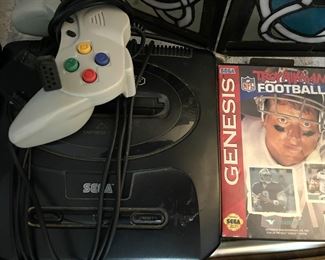 Vintage Sega Genesis and games