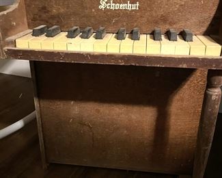 vintage child's piano