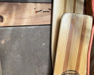 wooden canoe paddles