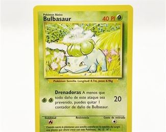 1999 Spanish Bulbasaur Pokemon Card
