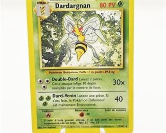 Rare Dardargnan (beedrill) French Pokemon Card 1999
