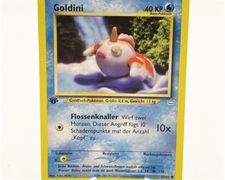1995-2000 First Edition Goldini Pokemon Card