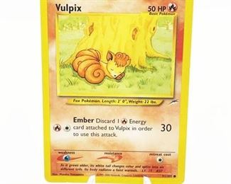 Vulpix Pokemon Card