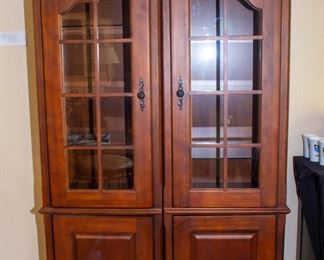 Wooden hutch, display